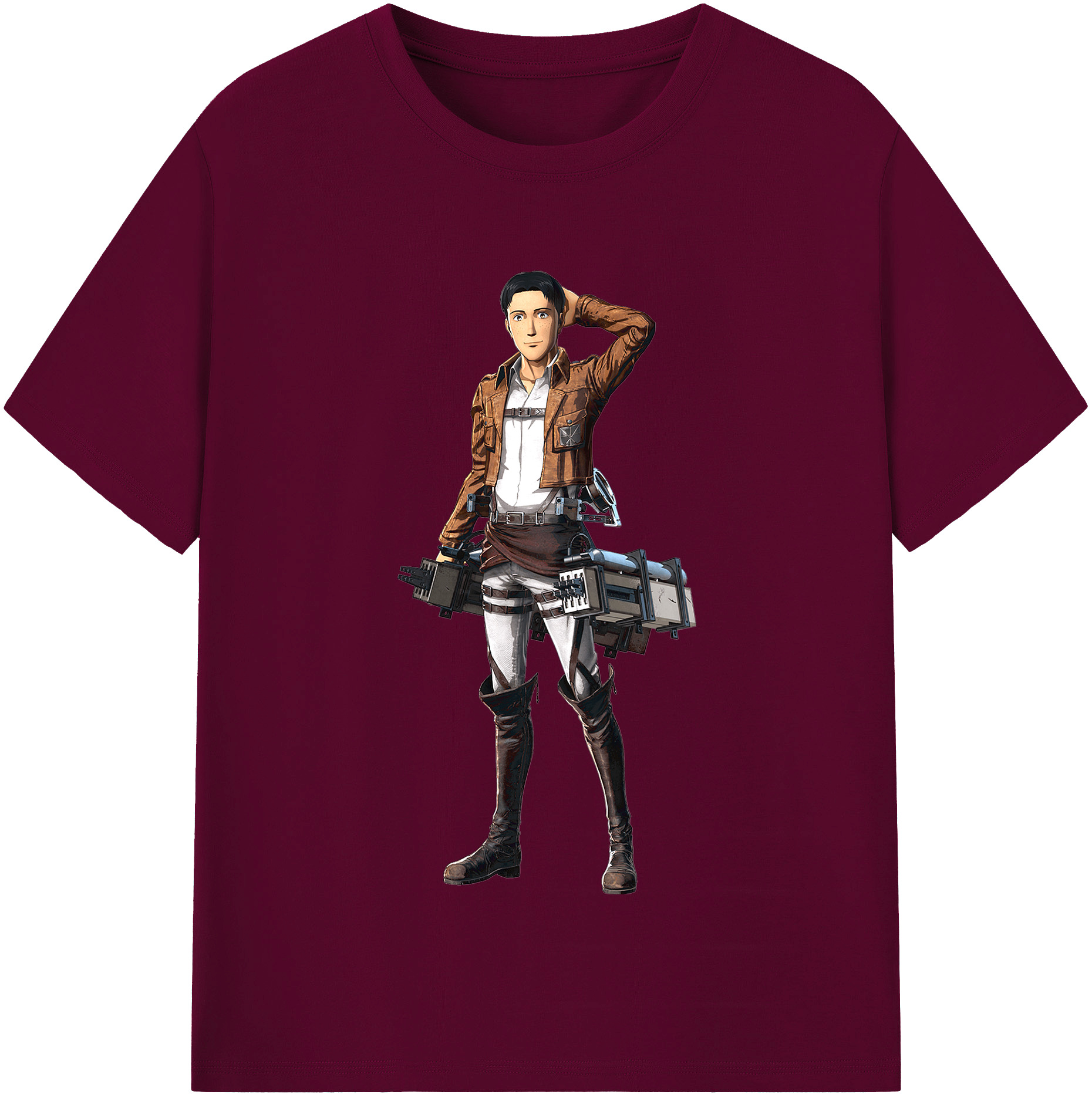 （画像用） 進撃の巨人 Attack on Titan レディースカジュアルプリントTシャツ（綿100％）